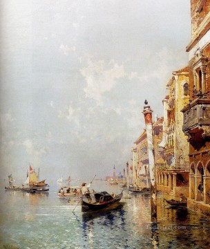 Canale Della Giudecca Venecia Franz Richard Unterberger Venecia Pinturas al óleo